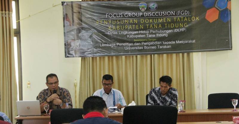 Focus Group Discussion (FGD) oleh DLHP Kabupaten Tana Tidung Kerjasama dengan Universitas Borneo Tarakan